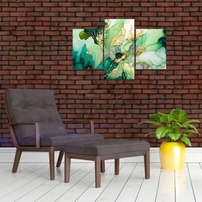 Tablou - Abstractizare verde (90x60 cm)