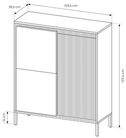 Dulap Sesen I (negru). 1097486
