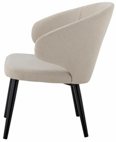 Scaun dining, natur, din stofa, Loon