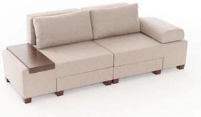 Canapea extensibilă Perenilla L (Crem + Nuc). 1107010