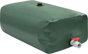 vidaXL Rezervor de apă cu robinet, pliabil, 1500 L, PVC