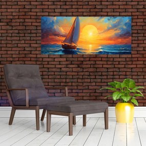 Tablou - Sailboats (120x50 cm)