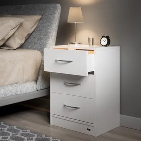 Deuba Noptiera Eloise 54x39x28cm - LED alb