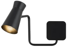 Aplică de perete LORD Argon 8880 1xE14/7W/230V neagră