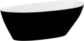 Cada freestanding Besco Goya 170x72 cm alb - negru