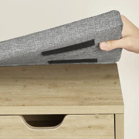 Pantofar cu banca cu sezut gri si sertar TAYLOR ARTISAN 104x30x48 cm, alb