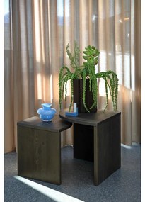 Măsuțe de cafea maro închis 2 buc. din lemn de pin Combine – Karup Design