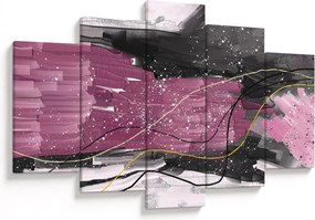 Tablou - Abstracție roz-roșu (150x105 cm)