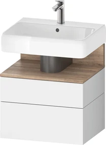 Duravit Qatego dulap 59x47x59 cm sub chiuveta pe perete alb-stejar QA4393055180010