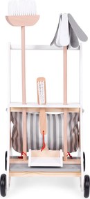 Trusă de curățare din lemn pentru copii bej