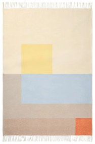Pătură galbenă/albastră 125x190 cm Brick – Mette Ditmer Denmark
