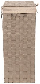 Coș de rufe cu capac Compactor Laundry Linen, înălțime 60 cm, maro
