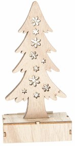 Brad de Crăciun luminos 18,5 cm, LED, natural