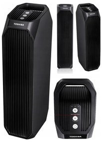 Purificator de aer Toshiba CAF-Z45FR, 20 m², 54 W, 228 m³/h, 3 moduri, Ionizare, HEPA, 32 dB, Negru