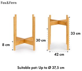 Zeist, suporturi pentru flori, 2 înălțimi, combinabile, design plug-in, naturale