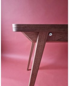 Masă de dining extensibilă cu blat cu aspect de lemn de frasin 65x90 cm Envelope – Ragaba