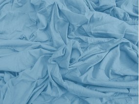 Cearsaf Jersey EXCLUSIVE cu elastic albastru deschis 160 x 200 cm