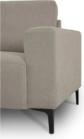 Colțar maro deschis cu tapițerie din chenille (cu colț pe partea stângă/cu șezlong) Fabian – Scandic