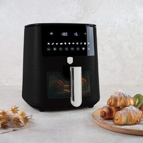 Friteuza cu aer cald, AirFryer 8 L Matte Black Berlinger Hau BH 9605