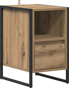 vidaXL Noptieră Stejar artizanal 39,5 x 30 x 50 cm Lemn compozit