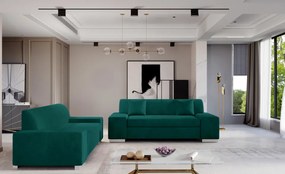 Set doua canapele tapitate 210 / 190 cm, Porto 03, Eltap (Culoare: Verde / Kronos 19)