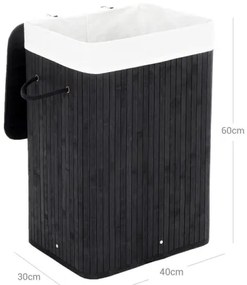 Coș pentru rufe GUS, negru