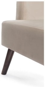 Fotoliu bej wing cu tapițerie din catifea Noemye – Bonami Selection