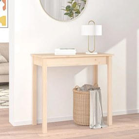 Masa consola, 80x40x75 cm, lemn masiv de pin Maro, 80 x 40 x 75 cm, 1