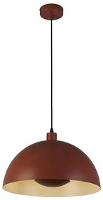 Searchlight 35410OR - Pendul MARS pe cablu, 1xE27/60W/230V, diametru 25 cm, culoare cărămizie