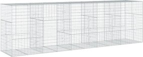 vidaXL Coș gabion cu capac, 500x100x150 cm, fier galvanizat
