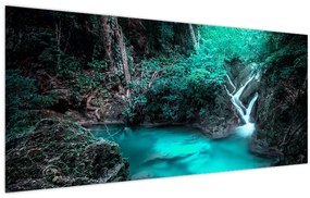 Tablou - Oază turcoaz (120x50 cm)