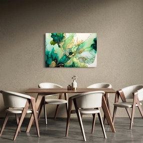 Tablou - Abstractizare verde (90x60 cm)