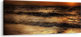 Tablou - Valuri la mal (120x50 cm)