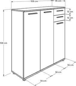 Dulap pentru pantofi Adre White