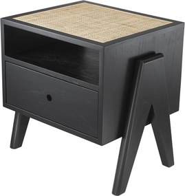 Noptiera design modern LUX Latour, negru 114912 HZ