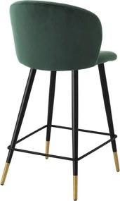 Scaun de bar design elegant LUX Counter Stool Volante, verde inchis 115738 HZ