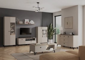 Comodă, stejar Taupe/stejar silverjack, DOMCA 1D3S