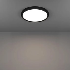 Eglo 901326-LED Plafonieră de baie FUEVA LED/14,2 W/230 V/Ø 27,8 cm/IP44 negru