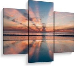 Tablou cu razele solare deasupra plajei Dayton (90x60 cm)