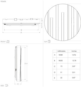 Plafonieră LED FERENTINO LED/19,5W/230V d. 38 cm Eglo 900608