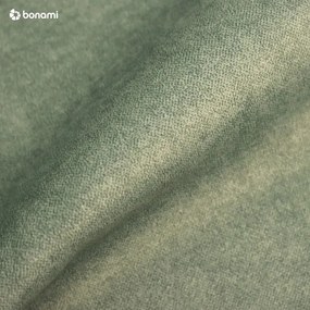 Pat matrimonial verde tapițat cu somieră 160x200 cm Tulsa – Ropez