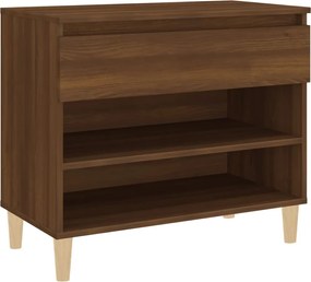 vidaXL Pantofar, stejar maro, 70x36x60 cm, lemn prelucrat
