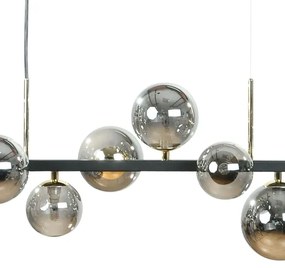 Zuma Line 1214 - Candelabru suspendat pe cablu SERENITY, 10 x G9/8W/230V, negru/fumuriu