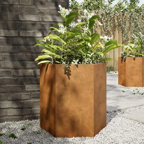 vidaXL jardiniere de grădină 46x40x45 cm oțel de intemperii