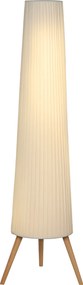 Lampă de podea HOMCOM cu trepied, întrerupător de picior și luminozitate reglabilă, 46x46x153 cm, albă | Aosom Romania
