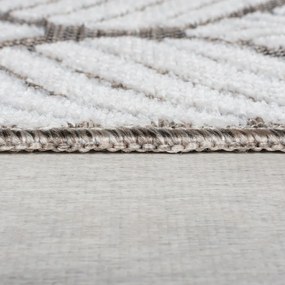 Covor pentru exterior și interior fildeș 120x170 cm Elm Leaf – Flair Rugs