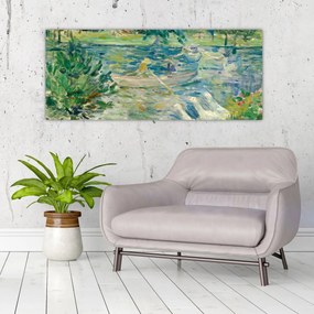 Tablou - Berthe Morisot, Girl in a Boat with Geese, reproducere (120x50 cm)