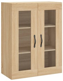 vidaXL Dulap TV pe perete stejar sonoma, 69,5x34x90 cm, lemn prelucrat