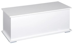 HOMCOM Cutie de depozitare multifunctionala din PAL cu capac care se deschide, pentru camera si intrare, 100x40x40cm, alb
