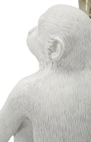 Mauro Ferretti Lampă De Masă Design Maimuță Șezută Alb Cm 33X33X30 | Aosom Romania